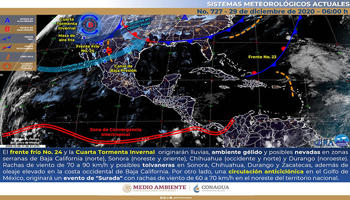 Ahí viene el nuevo frente frío, se esperan temperaturas de 7° en Vallarta