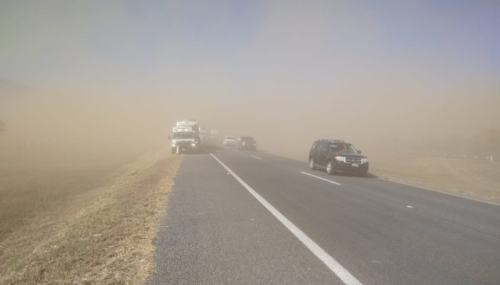 Por tolvaneras, se producen accidentes en autopista a Colima