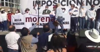 Hace mitin Morena para impedir imposición de Navarro Quintero