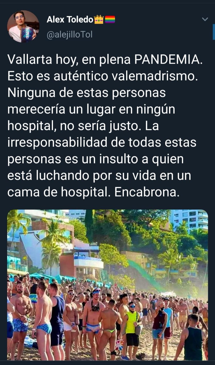 #Vallarta fue tendencia todo el domingo por las 'fiestas covid' 2 #Vallarta fue tendencia todo el domingo por las 'fiestas covid'