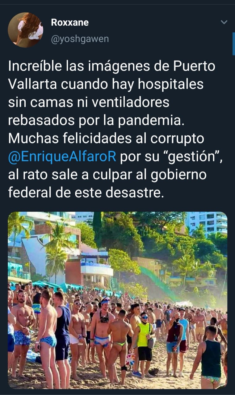 #Vallarta fue tendencia todo el domingo por las 'fiestas covid' 5 #Vallarta fue tendencia todo el domingo por las 'fiestas covid'