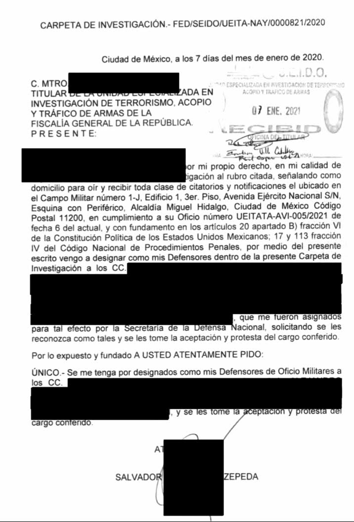 Gobierno Federal pagó juicio de Salvador Cienfuegos