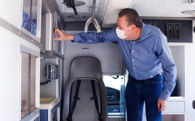 Bahía de Banderas solo con una ambulancia en módulo de Jarretaderas 1 Bahía de Banderas solo con una ambulancia en módulo de Jarretaderas