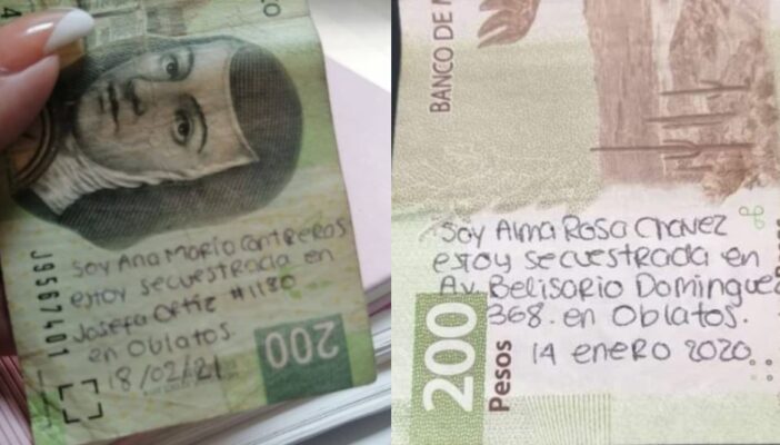 No confirman, ni descartan, secuestros tras mensajes en billetes en Guadalajara