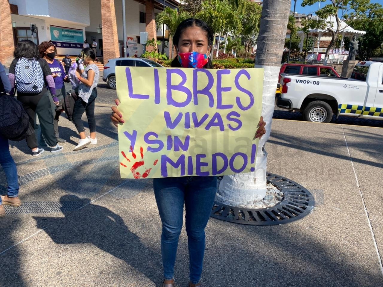 Sentido homenaje a las que ya no están... Se une Vallarta a las marchas feministas