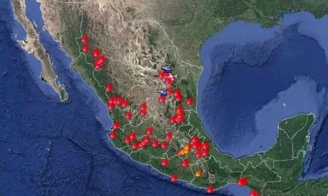 Afectan a México 75 incendios forestales simultáneos