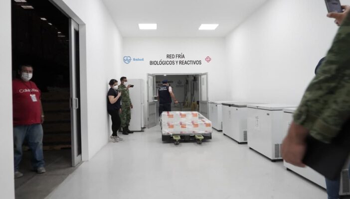 Llegan a Jalisco 54 mil dosis de vacuna contra el Covid-19