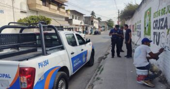 Morena y el PVEM se pelean hasta por las bardas