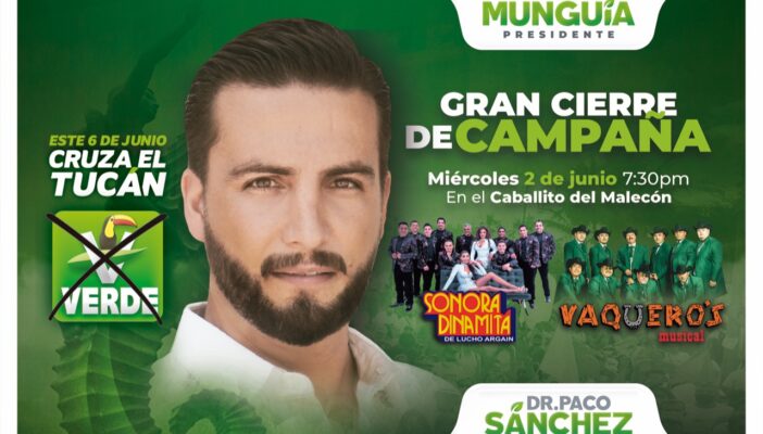 Con 'bailongo' cerrará el Verde su campaña en Vallarta