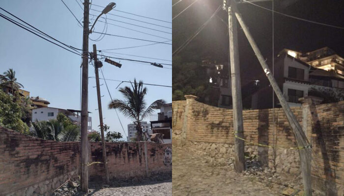 Camión de gas destroza cableado y pone en riesgo a vecinos