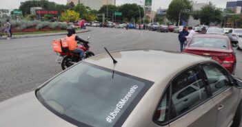 Choferes de plataformas se manifiestan por acuerdos contra ellos