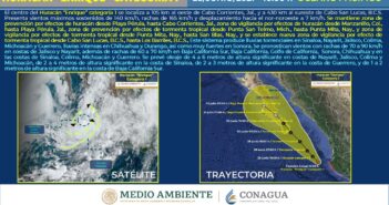 Activan alerta naranja en Cabo Corrientes por huracán “Enrique”