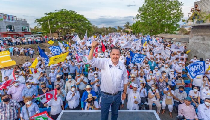 Ante 12 mil personas, Jaime Cuevas confirma que va a arrasar el 6 de junio