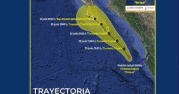'Enrique' pierde fuerza y se degrada a tormenta tropical