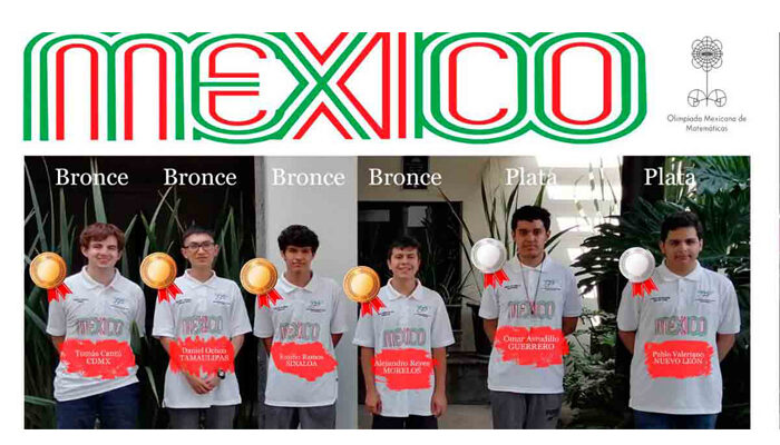 No todo son olímpicos, mexicanos ganan 6 medallas en matemáticas