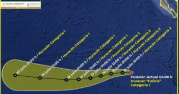 Se forma 'Felicia' en el Pacífico mexicano, pero no representa riesgo