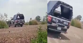 Captan a policías 'echando pasión' en Ecatepec en su propia patrulla
