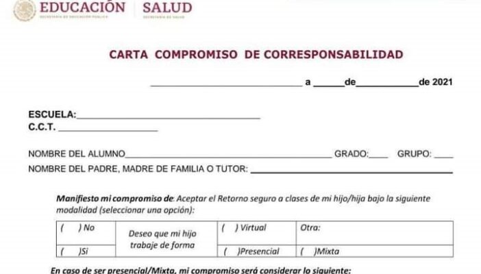 Se retracta la SEP y dice que carta responsiva no será requisito
