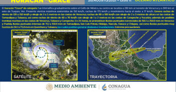 Huracán "Grace": Prevén que alcance categoría 2 antes de entrar a Veracruz