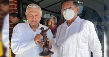 Le pidió Michel a AMLO apoyo para terminar la 'vía corta'