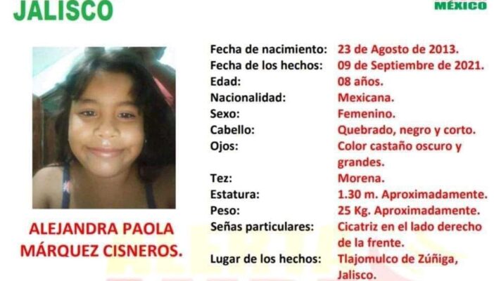Encuentran a menor desaparecida el día de ayer en Tlajomulco de Zúñiga
