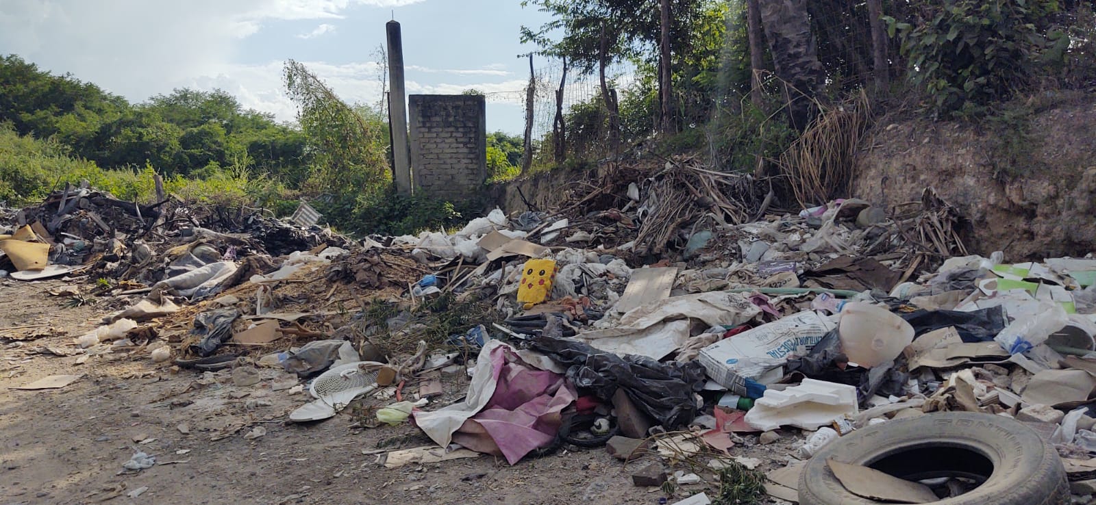 En menos de 3 meses, vecinos de Bosques del Progreso hicieron su basurero