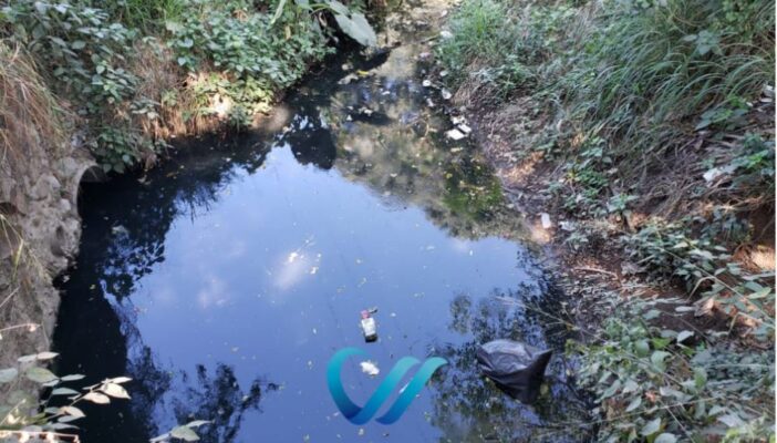 Canal en la Bobadilla luce, otra vez, repleto de basura