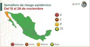 México se pinta de verde en la actualización del semáforo epidemiológico
