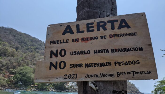 Piden a las nuevas autoridades nuevo muelle en Boca de Tomatlá