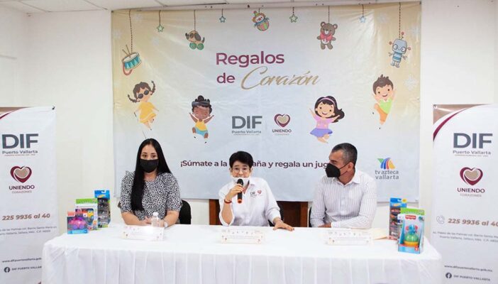 Invita DIF de Puerto Vallarta a colecta de juguetes "Regalos de Corazón"