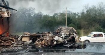 Trágico accidente deja 4 personas calcinadas en Tamaulipas