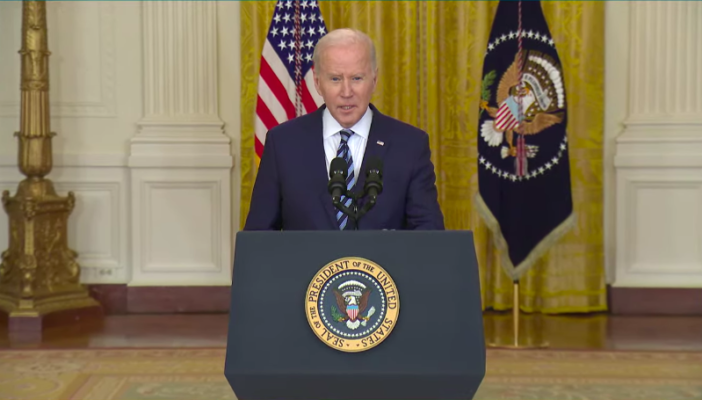 "Un tirano como Putin, no puede atentar contra el orden", dice Joe Biden