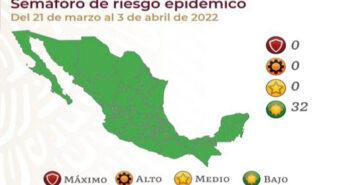 Todo México en verde, por primera vez desde que inició la pandemia