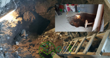 Socavón se "traga" a joven en Sinaloa; la zona corre riesgo de colapso