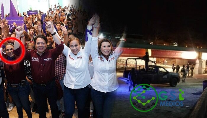 Bahía en llamas y Mirtha Villalvazo haciendo campaña en Durango