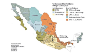 'Mapea' gobierno de Estados Unidos presencia de cárteles en México