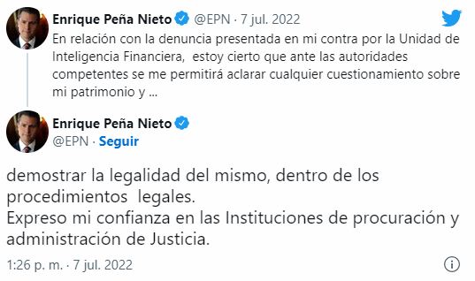 "Aclararé sobre mi patrimonio", responde Peña Nieto 1 "Aclararé sobre mi patrimonio", responde Peña Nieto