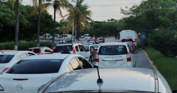 Obras en el puente Ameca colapsan tráfico en Vallarta