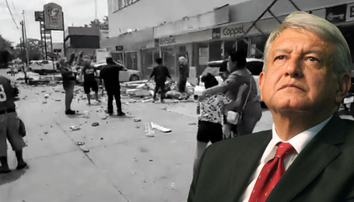 López Obrador lamenta las 2 muertes por sismo de 7.7