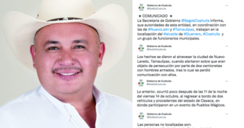 Alcalde de Guerrero, Coahuila, desaparece junto con su familia