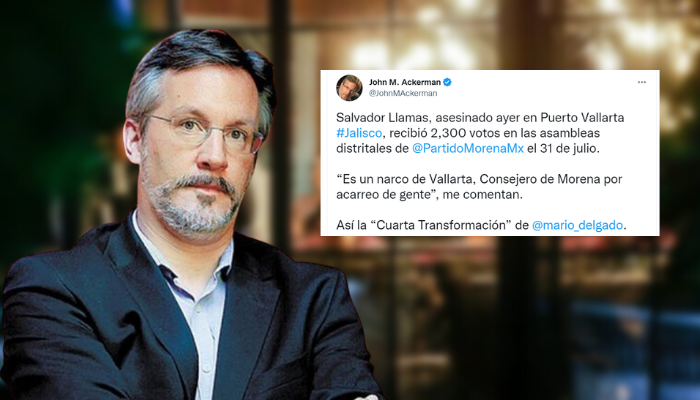 "Es un narco de Vallarta", dice John Ackerman sobre Salvador Llamas