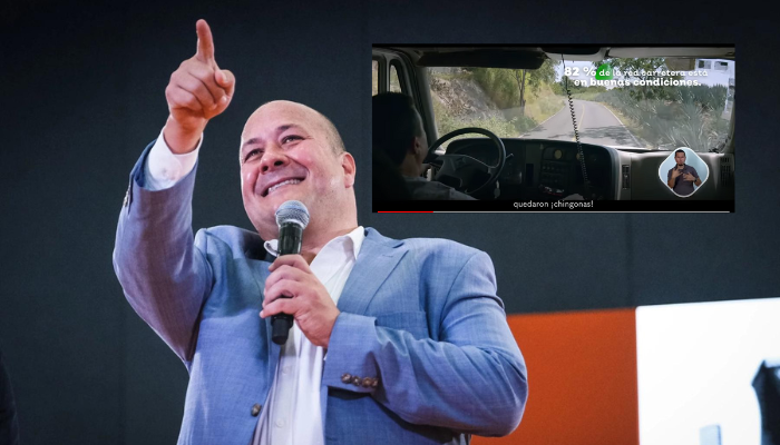 "Digan lo que digan, *inche pelón se la rifó", dice spot de 4to informe de Alfaro