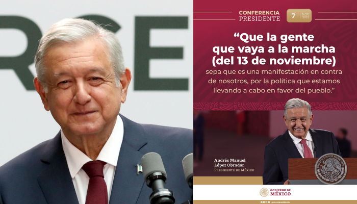 AMLO: no le tienen amor al pueblo quienes participen en marcha ¨A favor del INE¨