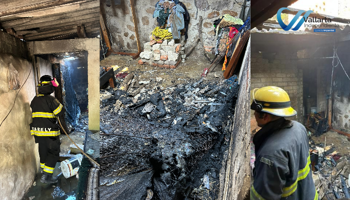 Se incendió casa en la colonia Buenos Aires en Puerto Vallarta