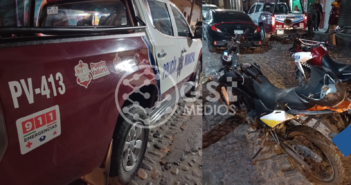 Motociclista se estrella contra patrulla policial en centro de Puerto Vallarta