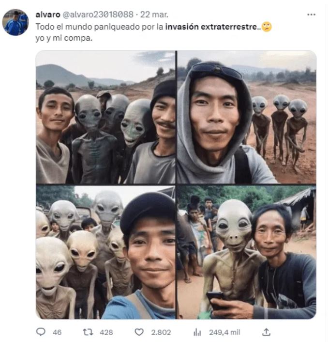 Pues no llegaron los aliens como lo advertía el TikToker, pero sí los MEMES