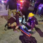 Fuerte accidente vial en Lomas del Coapinole