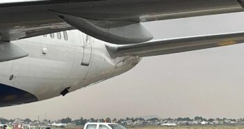 chocan dos aviones en la ciudad de mexico