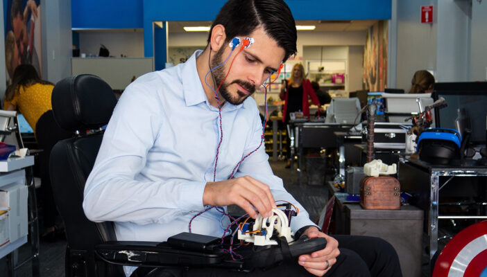 silla de ruedas manos libres