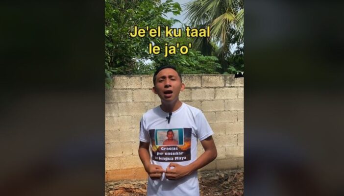 tiktoker que habla maya
